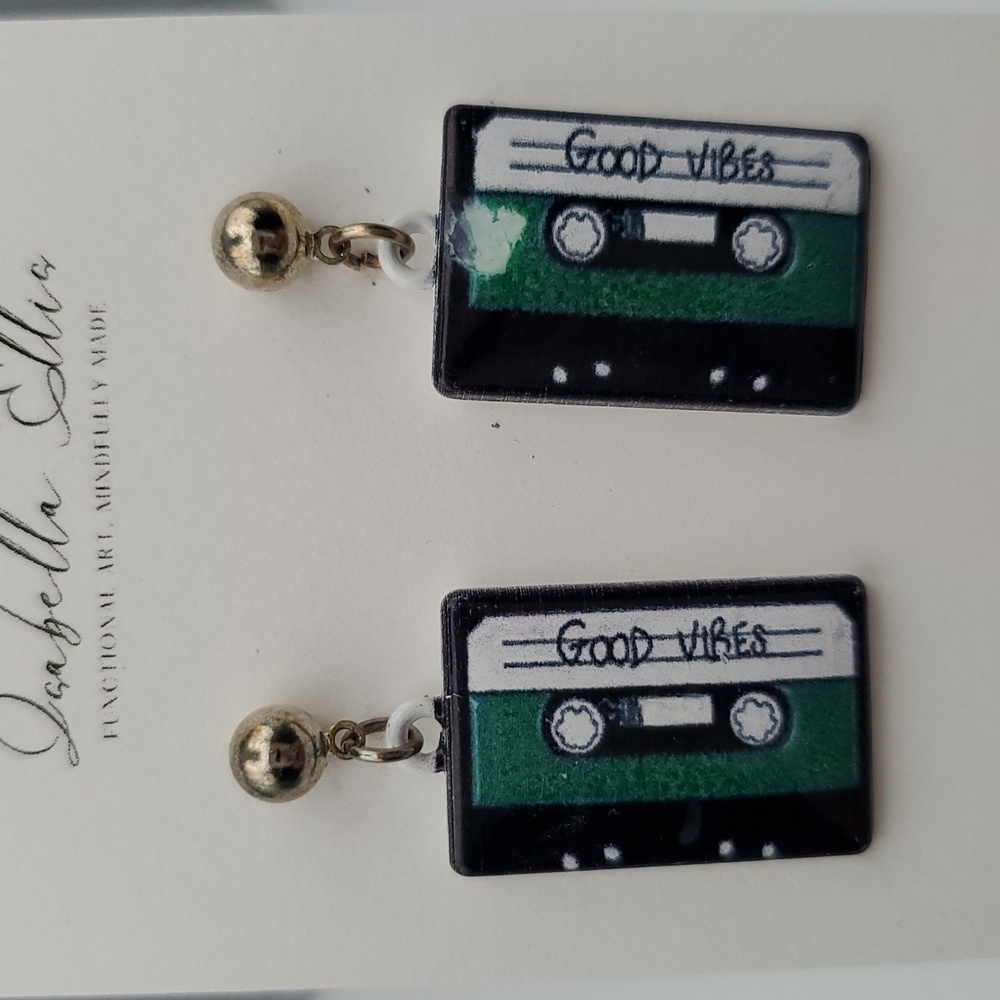 80s Cassette Tape Earrings 📼